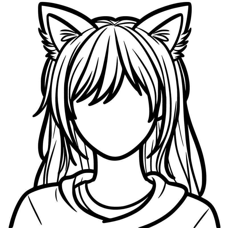 a human with cat ears