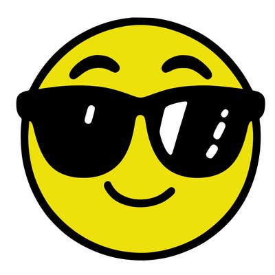 emoji with sunglasses