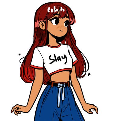 girl in a cute crop top