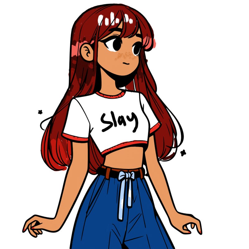 girl in a cute crop top
