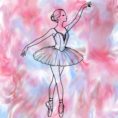 realistic ballerina