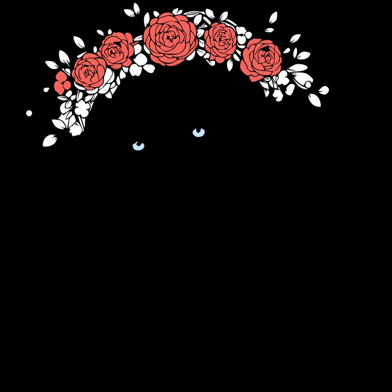 realistic girl with flower crown