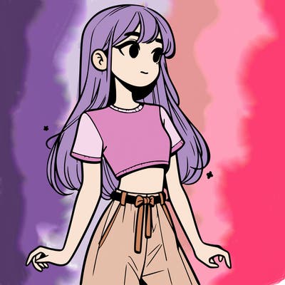 girl in a cute crop top