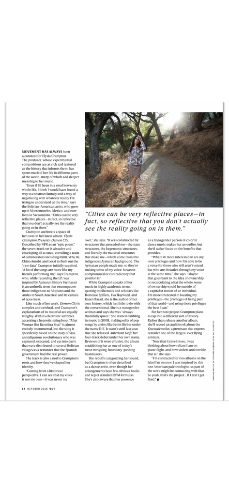 OUT Magazine - Eine digitale Artikelseite aus dem OUT Magazine mit einer Lifestyle-Geschichte und Fotografie