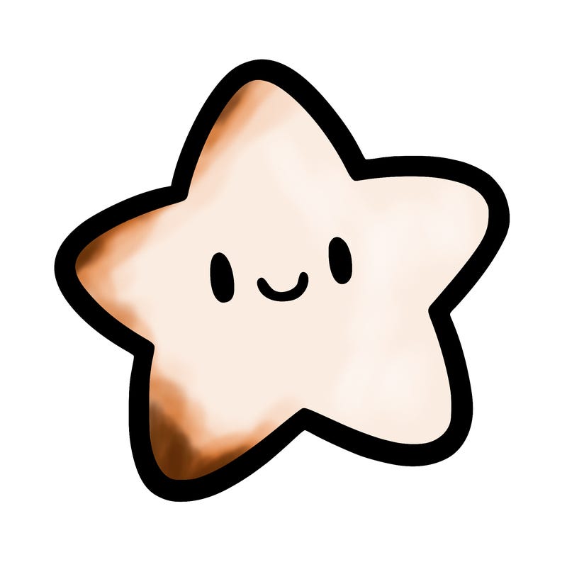 one star in the sky without a face