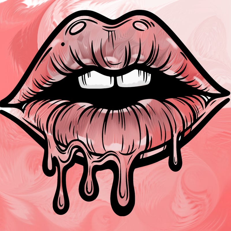 lips that look realistic and drip