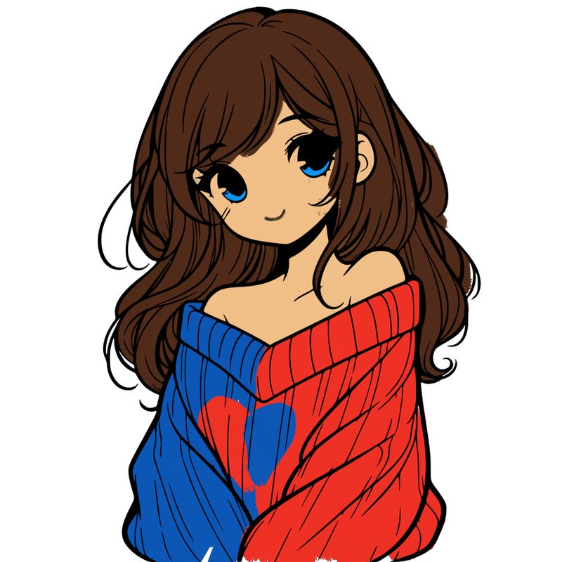 shy pretty girl wearing a sweater that is falling off one shoulder portrait