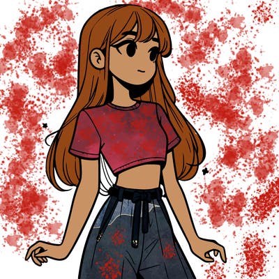 girl in a cute crop top