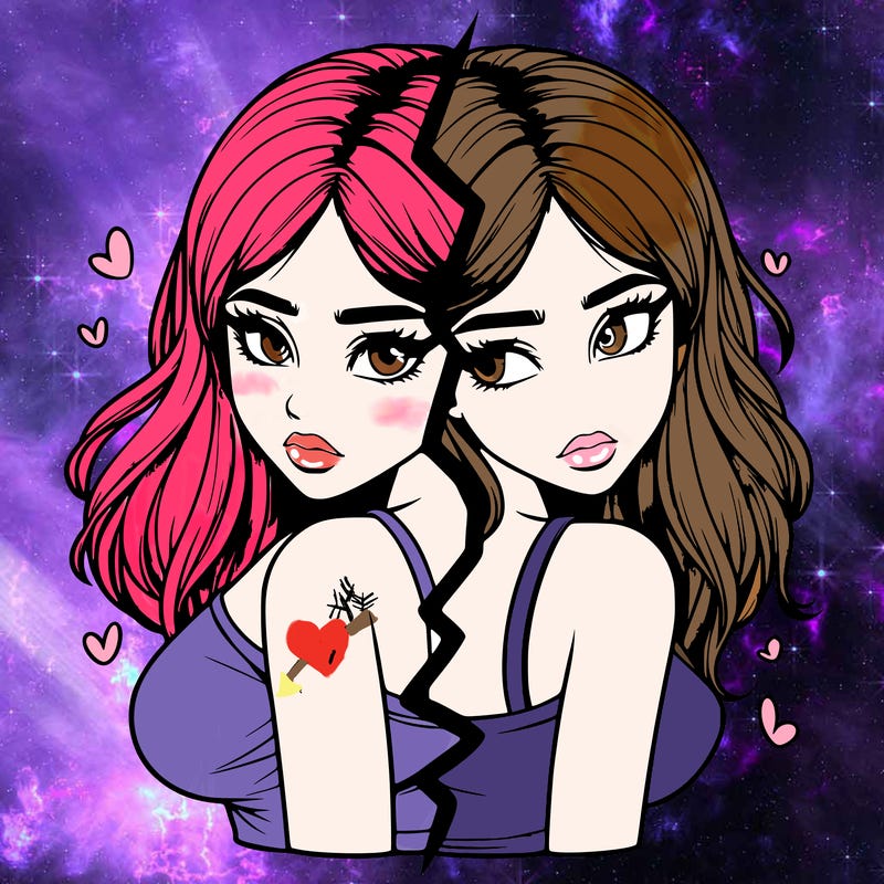 realistic girl split