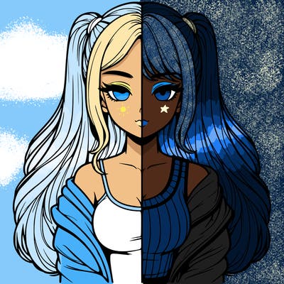 realistic girl split