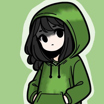 girl with hoodie