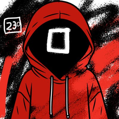 faceless girl in hoodie