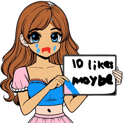 realistic pretty girl holding blank sign