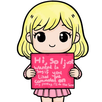 girl holding blank piece of paper