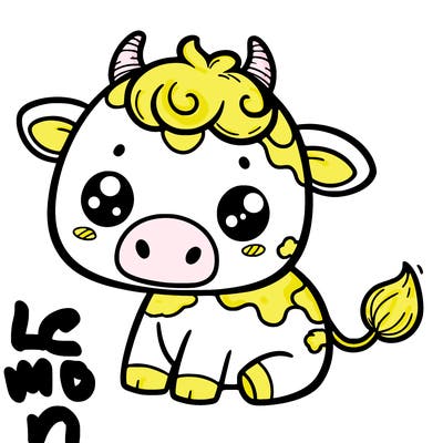 a cute cow