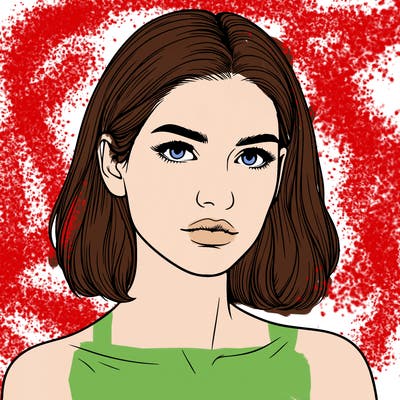 realistic portrait of woman