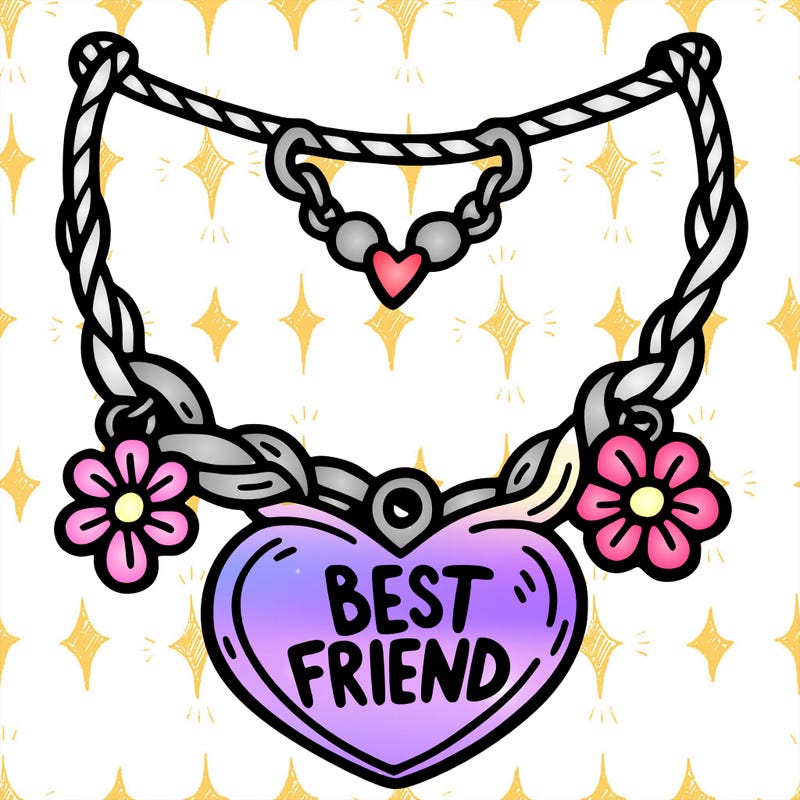 best friend necklace