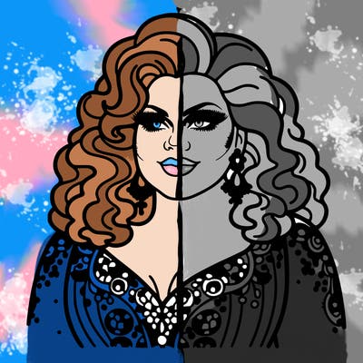 realistic plus size drag queen