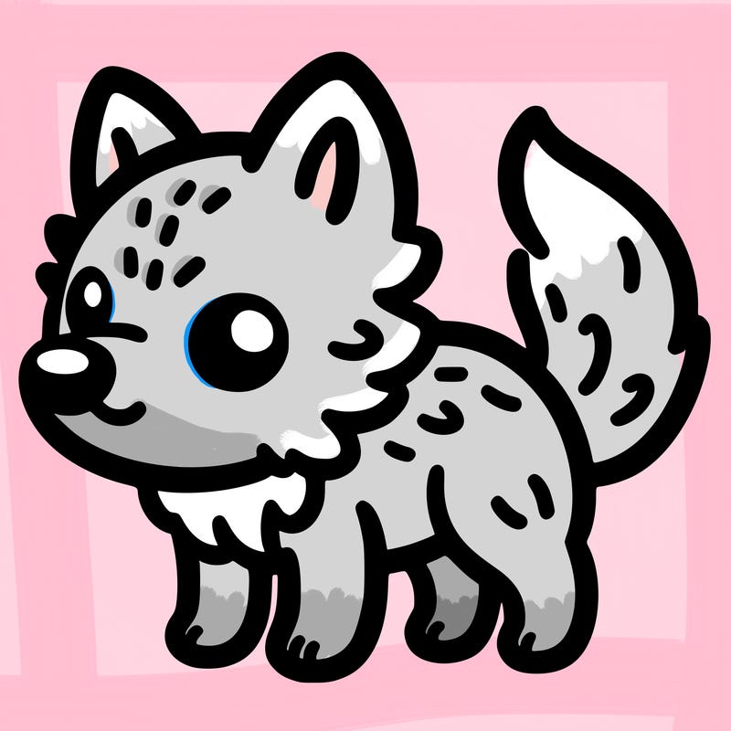 simple wolf
