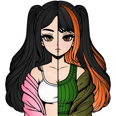 realistic girl split