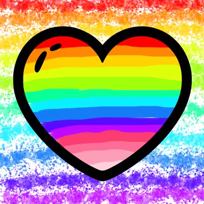 a blank heart