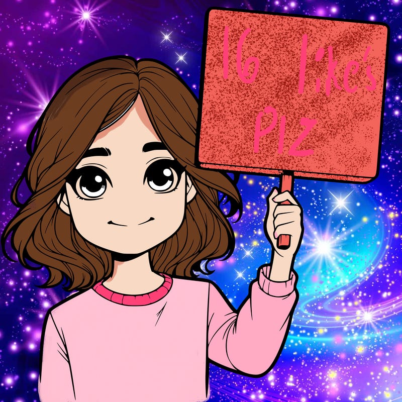 realistic girl holding up a sign