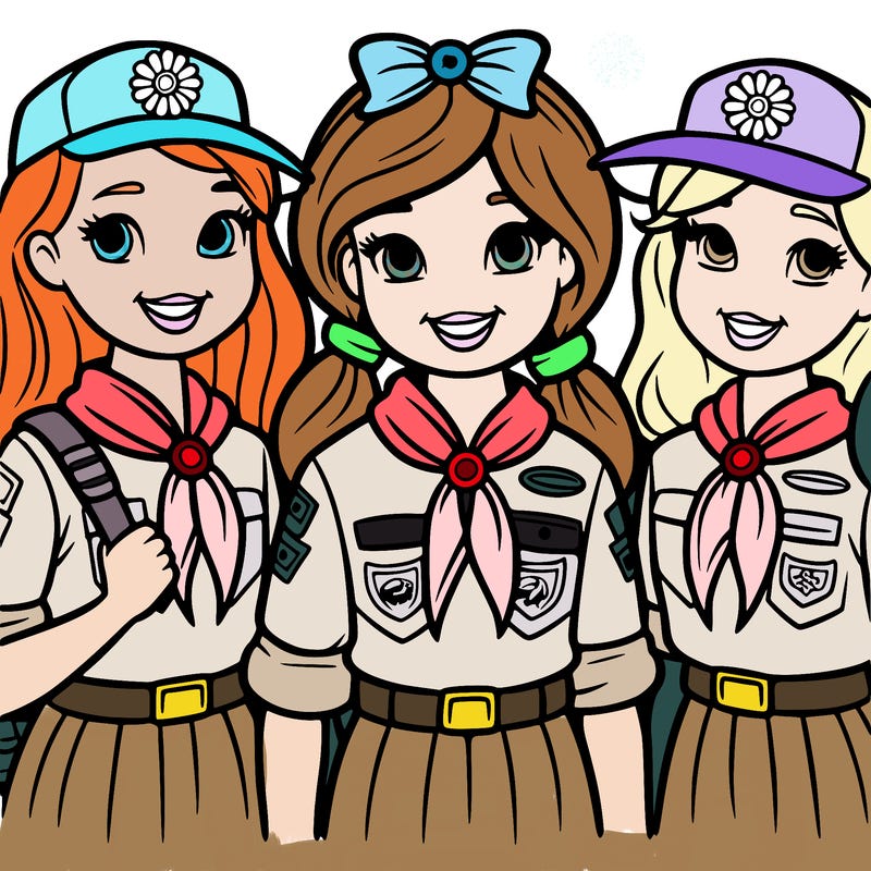 a picture for girl scouts