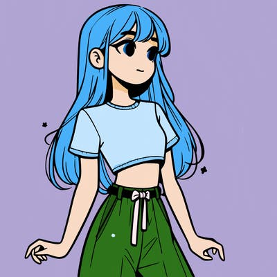 girl in a cute crop top