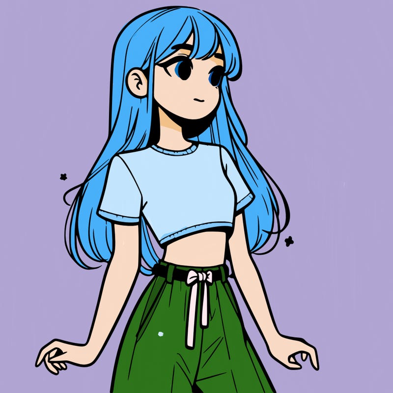 girl in a cute crop top