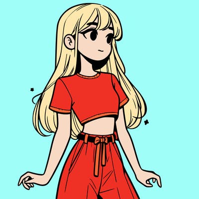 girl in a cute crop top