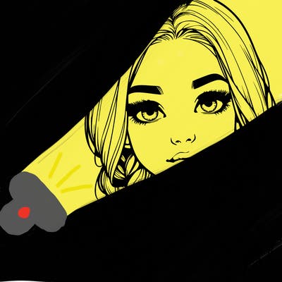 realistic girl with braids