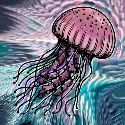 realistic jellyfish