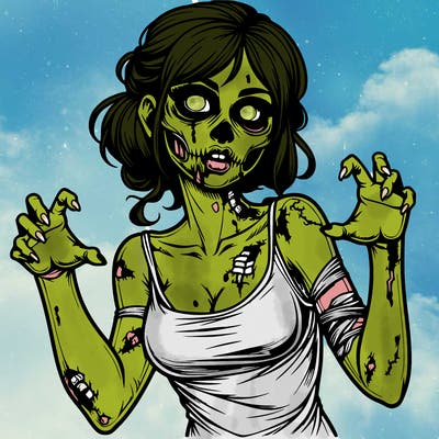 realistic zombie girl