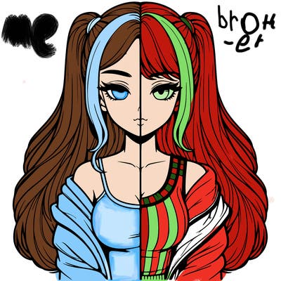 realistic girl split