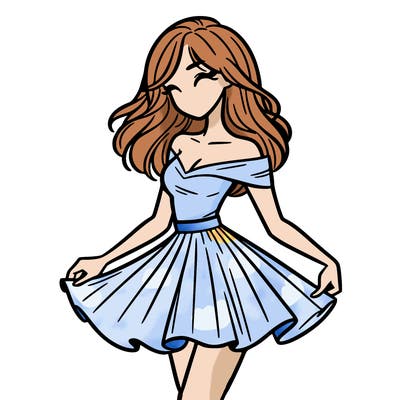 woman in skirt