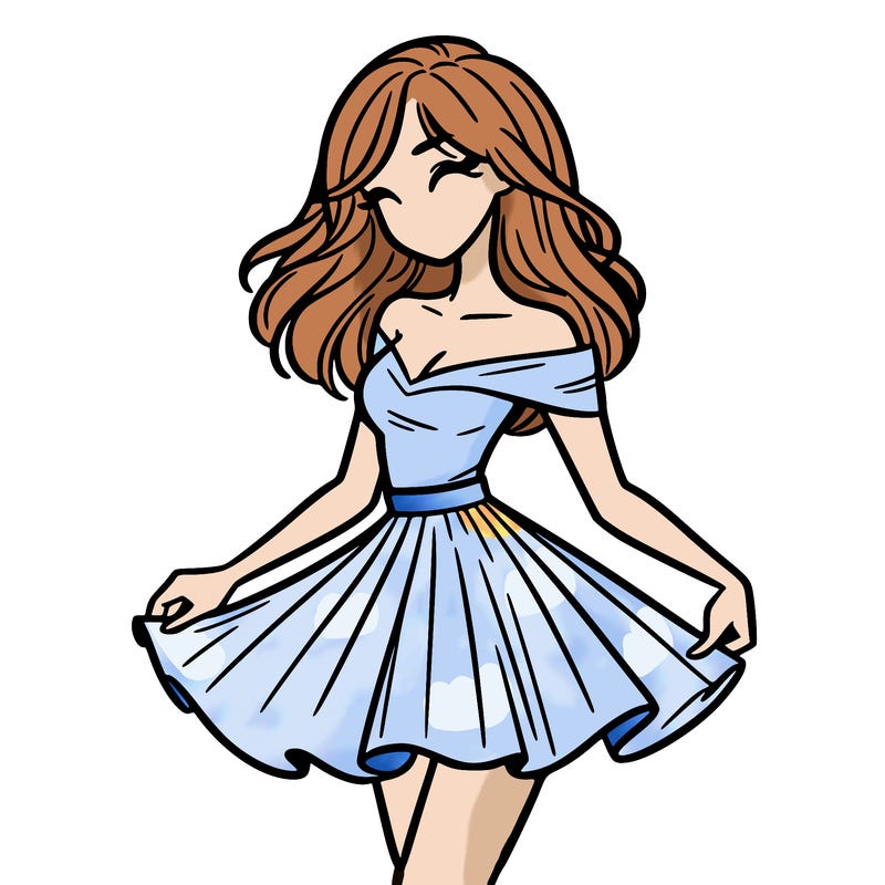 woman in skirt
