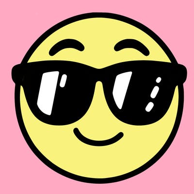 emoji with sunglasses