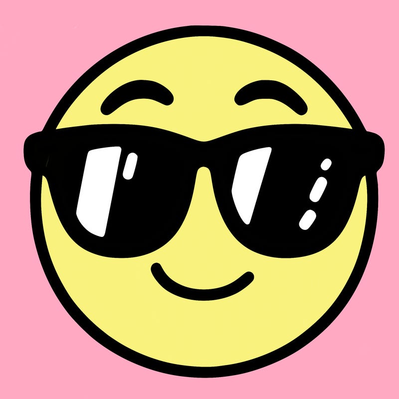 emoji with sunglasses