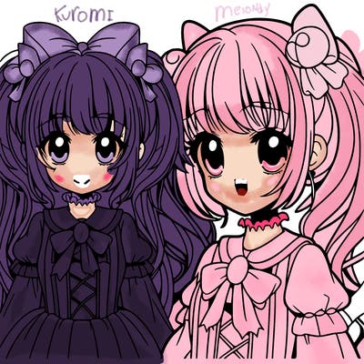 my melody as a anime girl