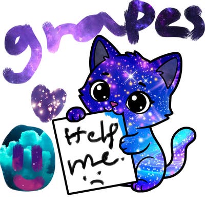 a small cat with a blank sheet of paper in its hand. the cat is sooooooo cute!