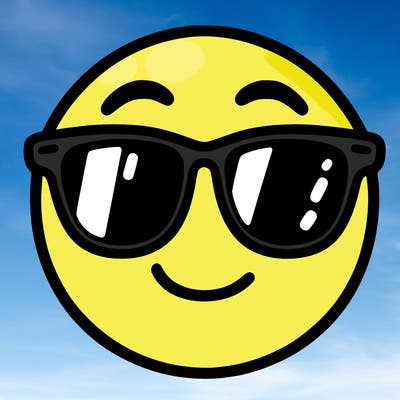 emoji with sunglasses