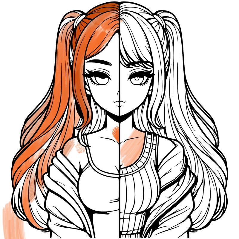 realistic girl split