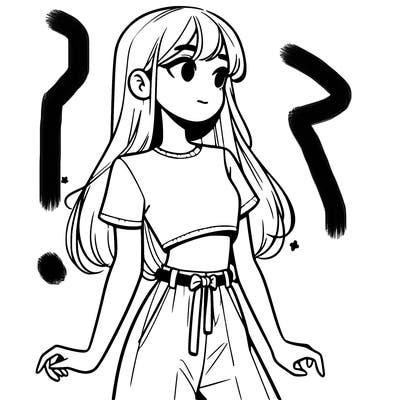 girl in a cute crop top