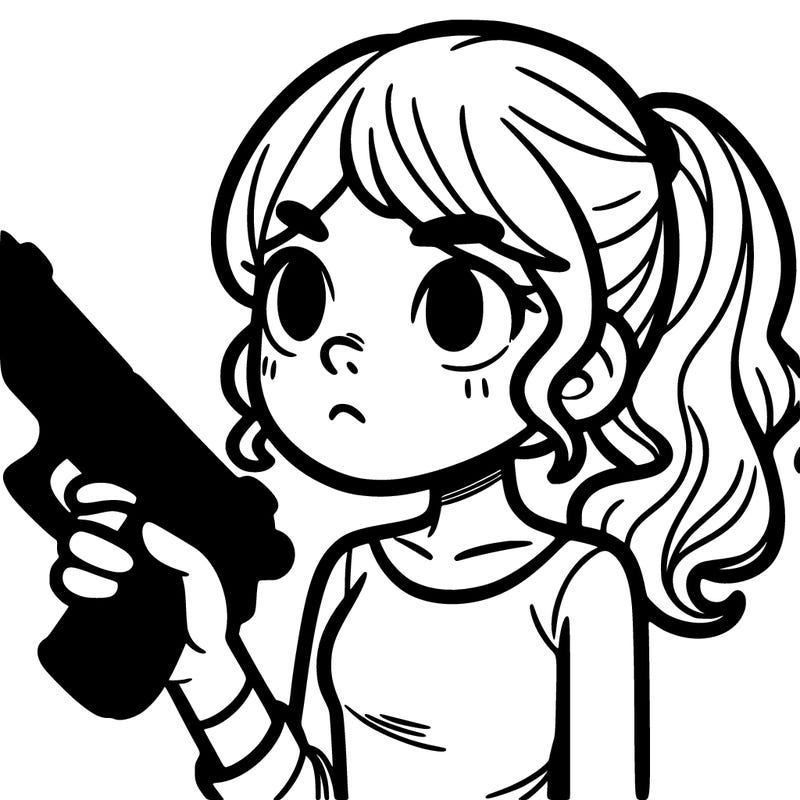 girl with gun