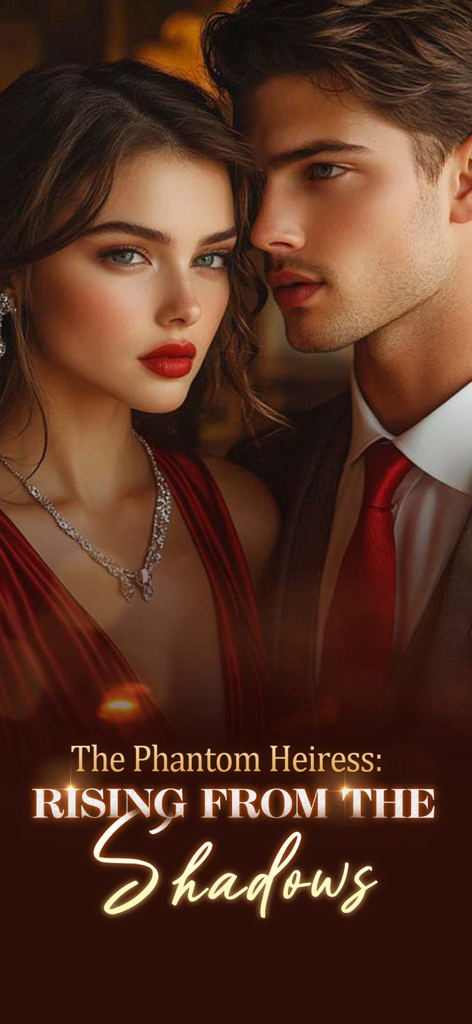 Leera - Reading Best Webnovels - Cover art for the romance webnovel The Phantom Heiress featuring a glamorous couple on the Leera app.
