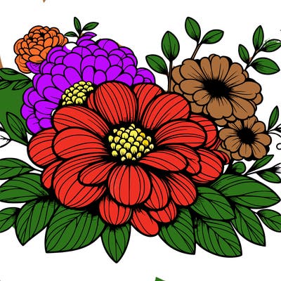 big, beautiful flowers