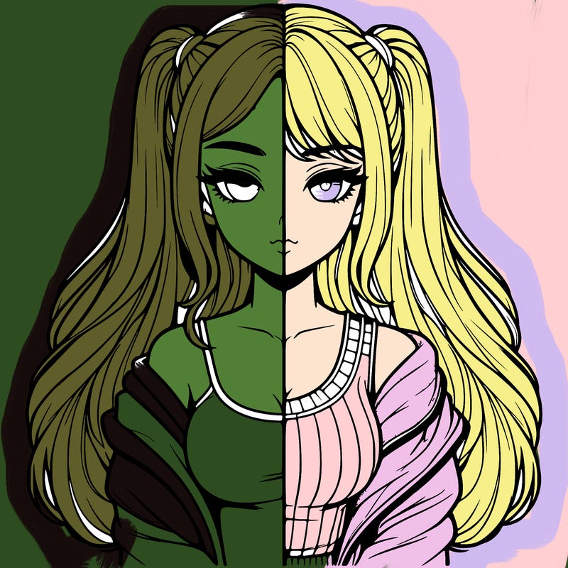 realistic girl split