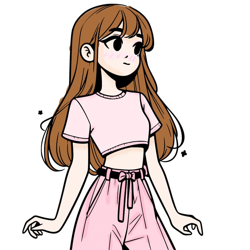 girl in a cute crop top