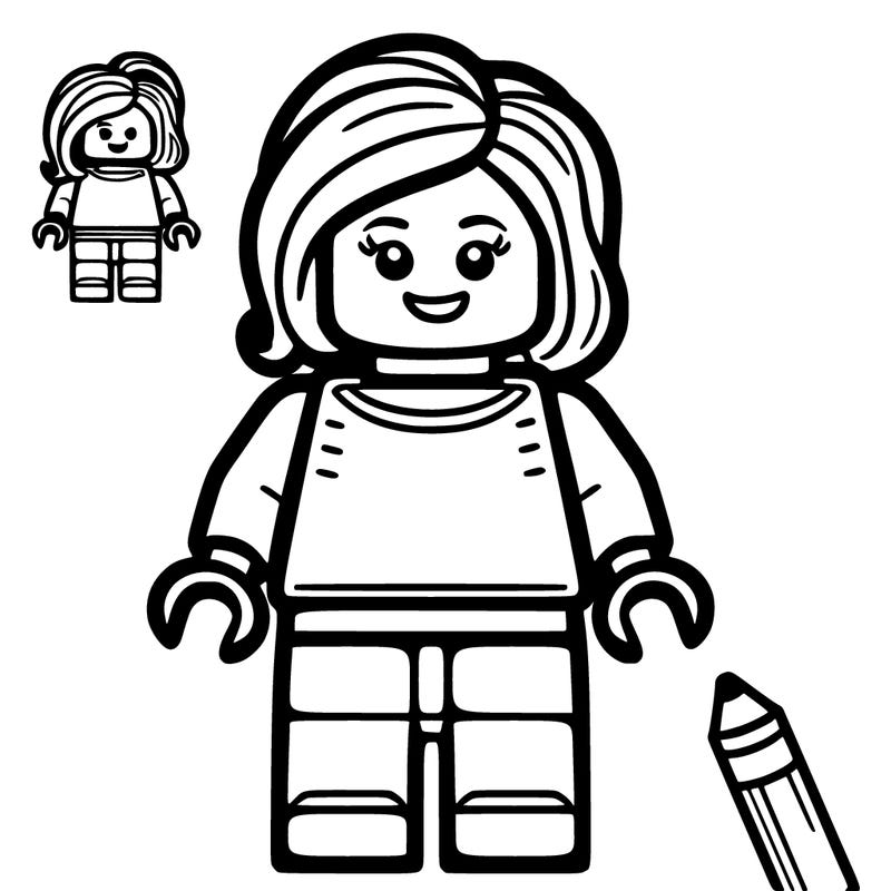 lego mini figure girl