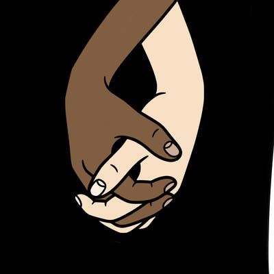 hands in shape of heart